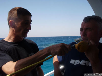 Nurkowanie 102 metry. Kurs Trimix Diver IANTD. Egipt - Hurghada. Październik 2008. Zdjęcia nurkowe Zdjęcia nurkowe.