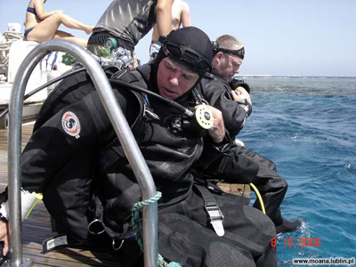 Nurkowanie 102 metry. Kurs Trimix Diver IANTD. Egipt - Hurghada. Październik 2008. Zdjęcia nurkowe Zdjęcia nurkowe.