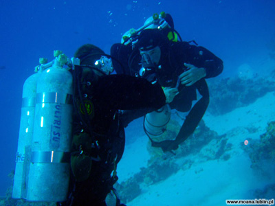 Nurkowanie 102 metry. Kurs Trimix Diver IANTD. Egipt - Hurghada. Październik 2008. Zdjęcia nurkowe Zdjęcia nurkowe.