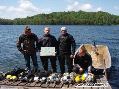 Fotorelacja - Nurkowanie 105 metrów. Polska - J. Hańcza. Maj 2009. Zdjęcia nurkowe Zdjęcia nurkowe.